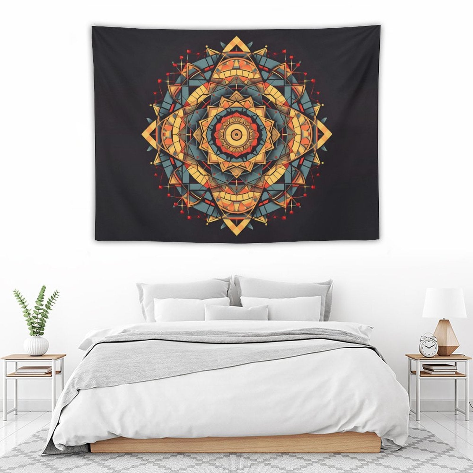 Tapiz geométrico de pared