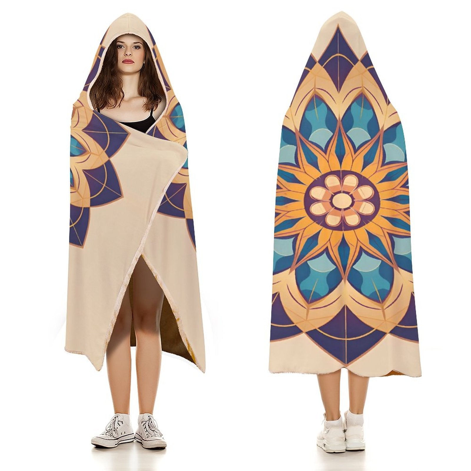 Lotus Hooded Blanket