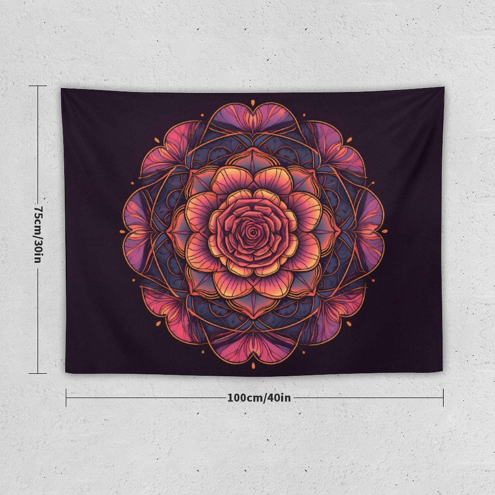 Tapiz de pared de rosas