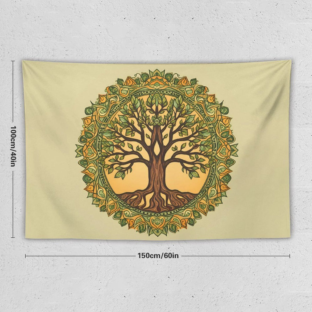 Tapiz de pared de árbol
