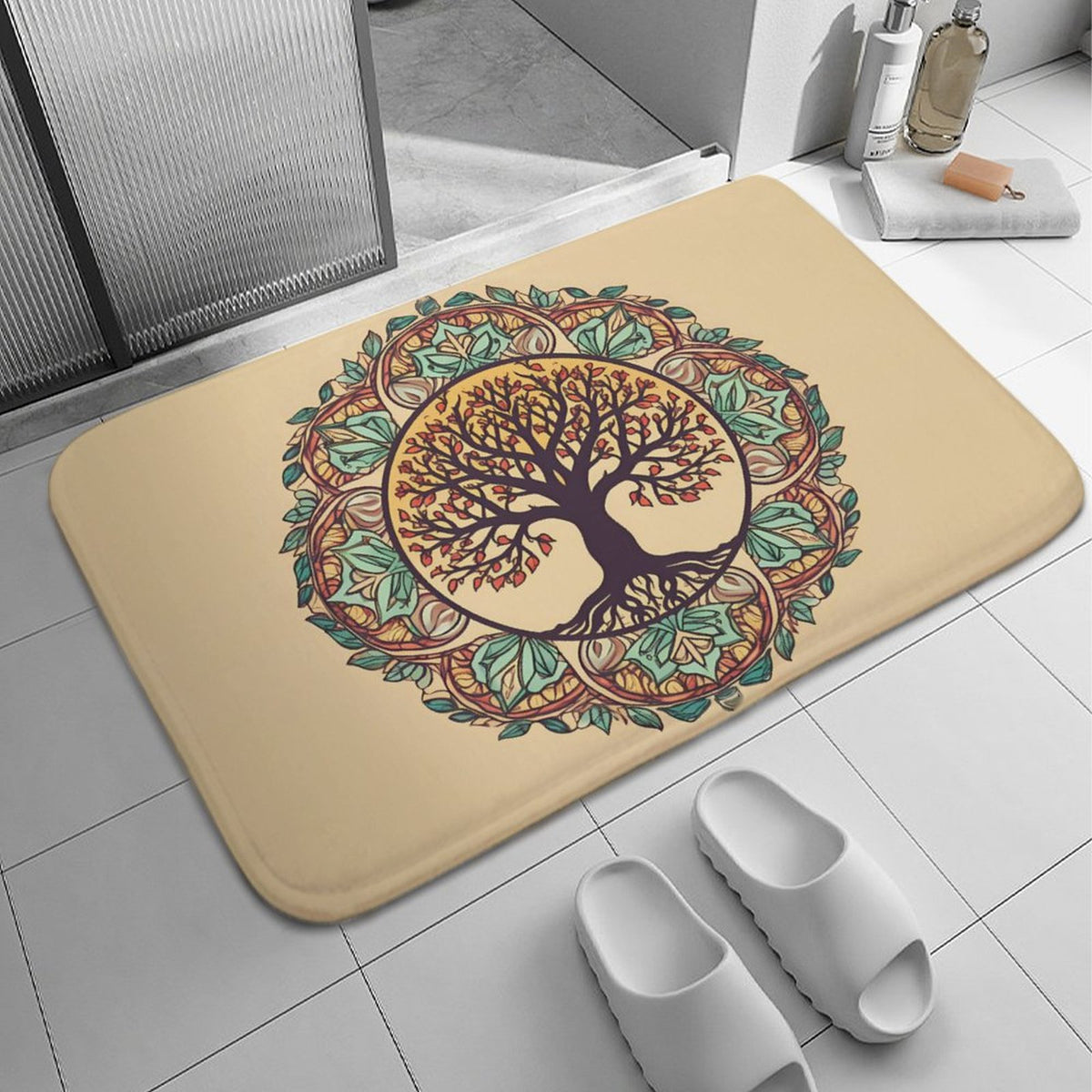 Tree Coral Velvet Rug