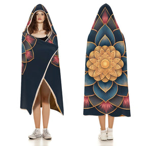 Lotus Hooded Blanket