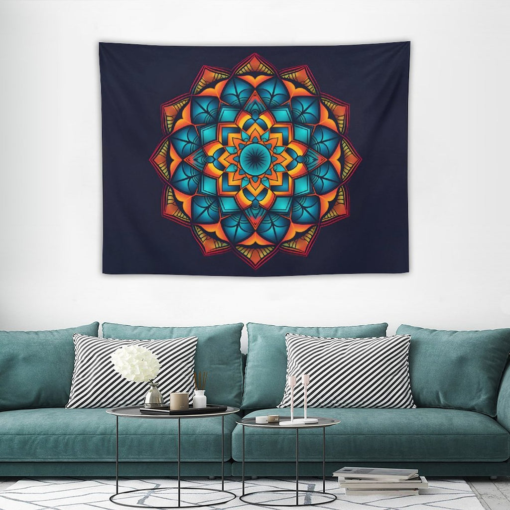 Tapiz geométrico de pared