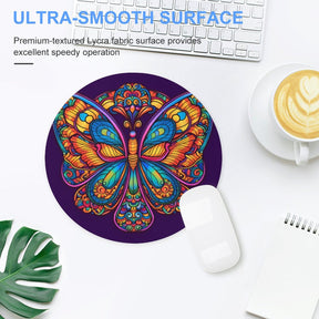 Butterfly Round Mouse Pad