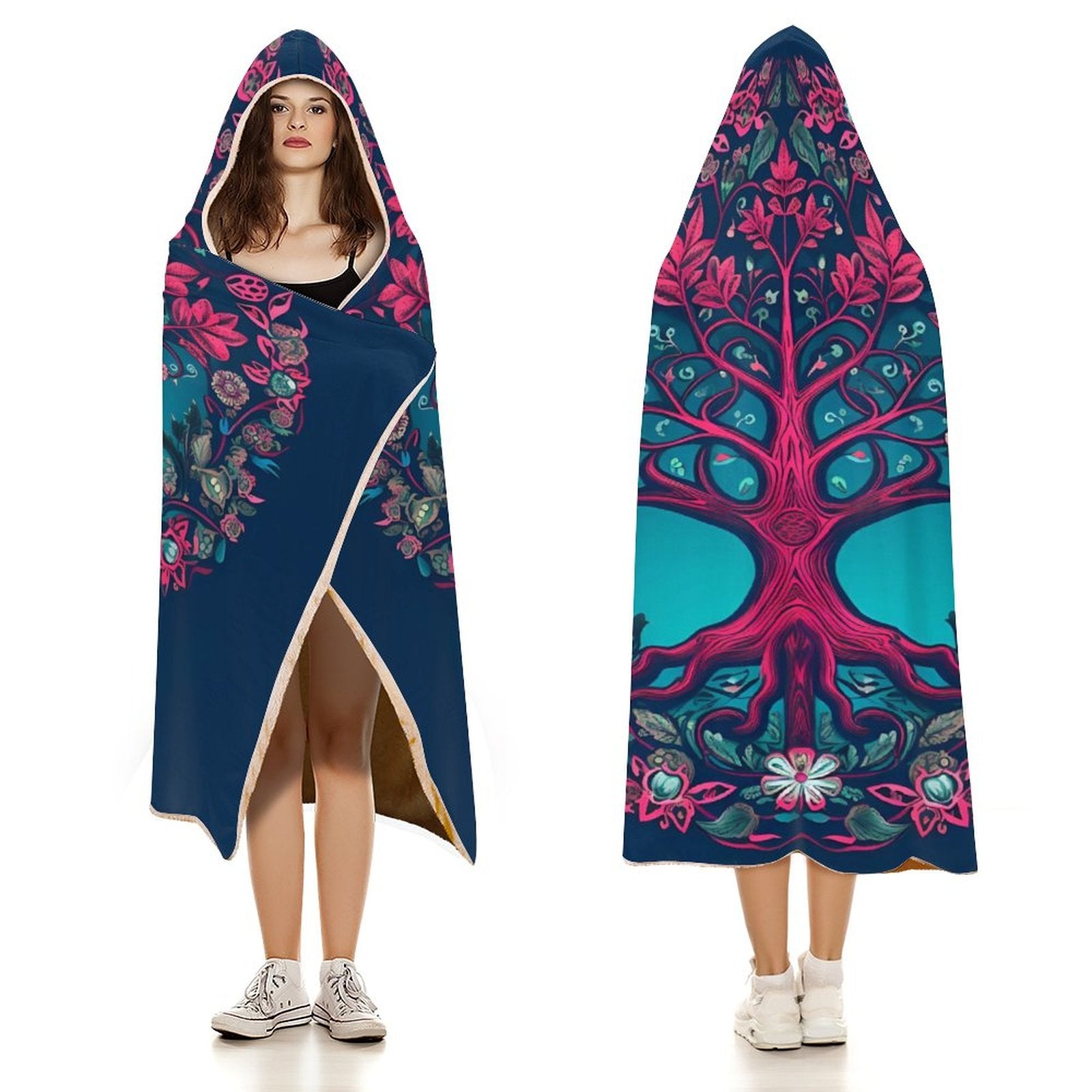 Tree Hooded Blanket