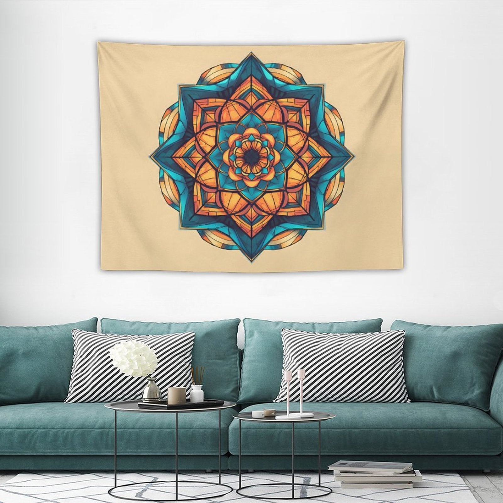 Tapiz geométrico de pared