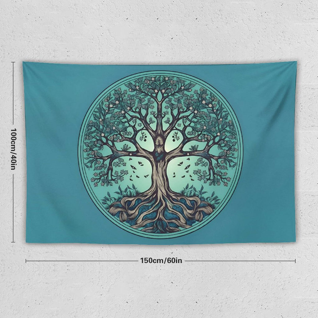 Tapiz de pared de árbol