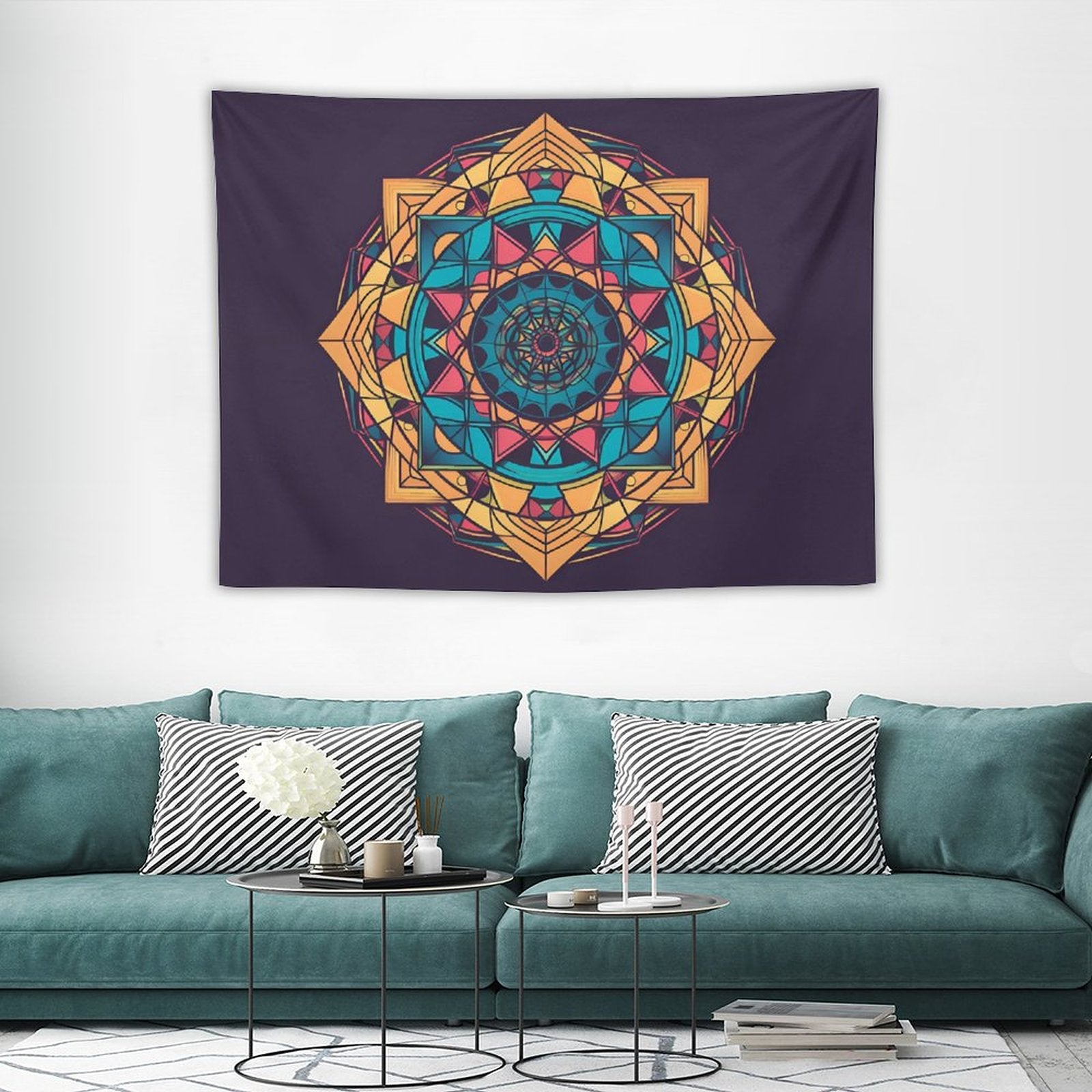 Tapiz geométrico de pared