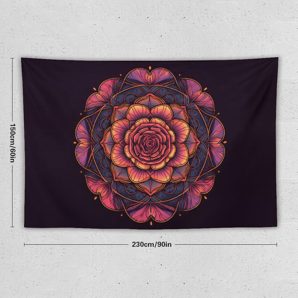 Tapiz de pared de rosas