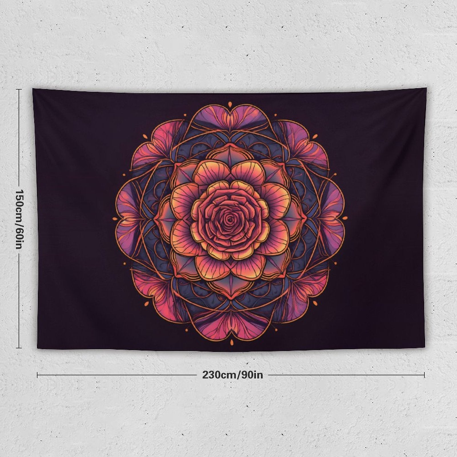 Tapiz de pared de rosas