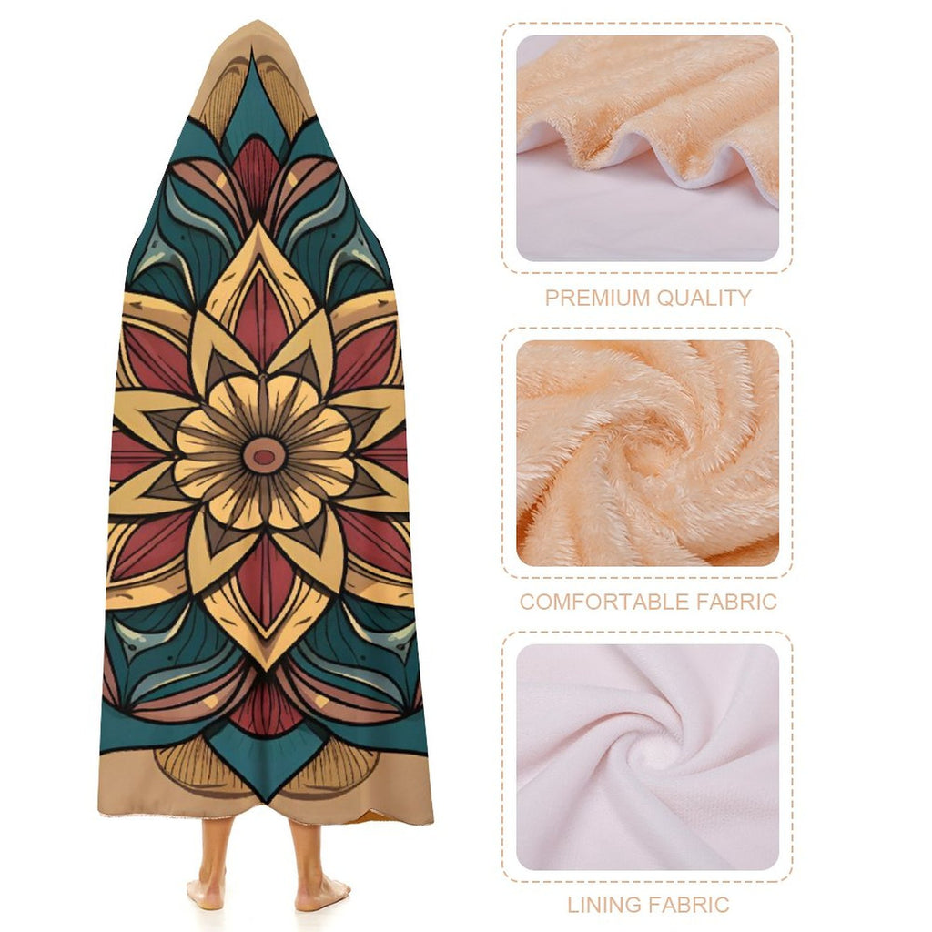 Manta con capucha Lotus