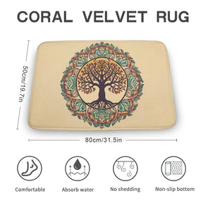 Tree Coral Velvet Rug