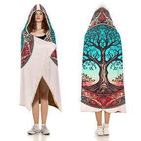 Tree Hooded Blanket