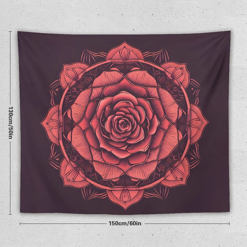 Tapiz de pared de rosas