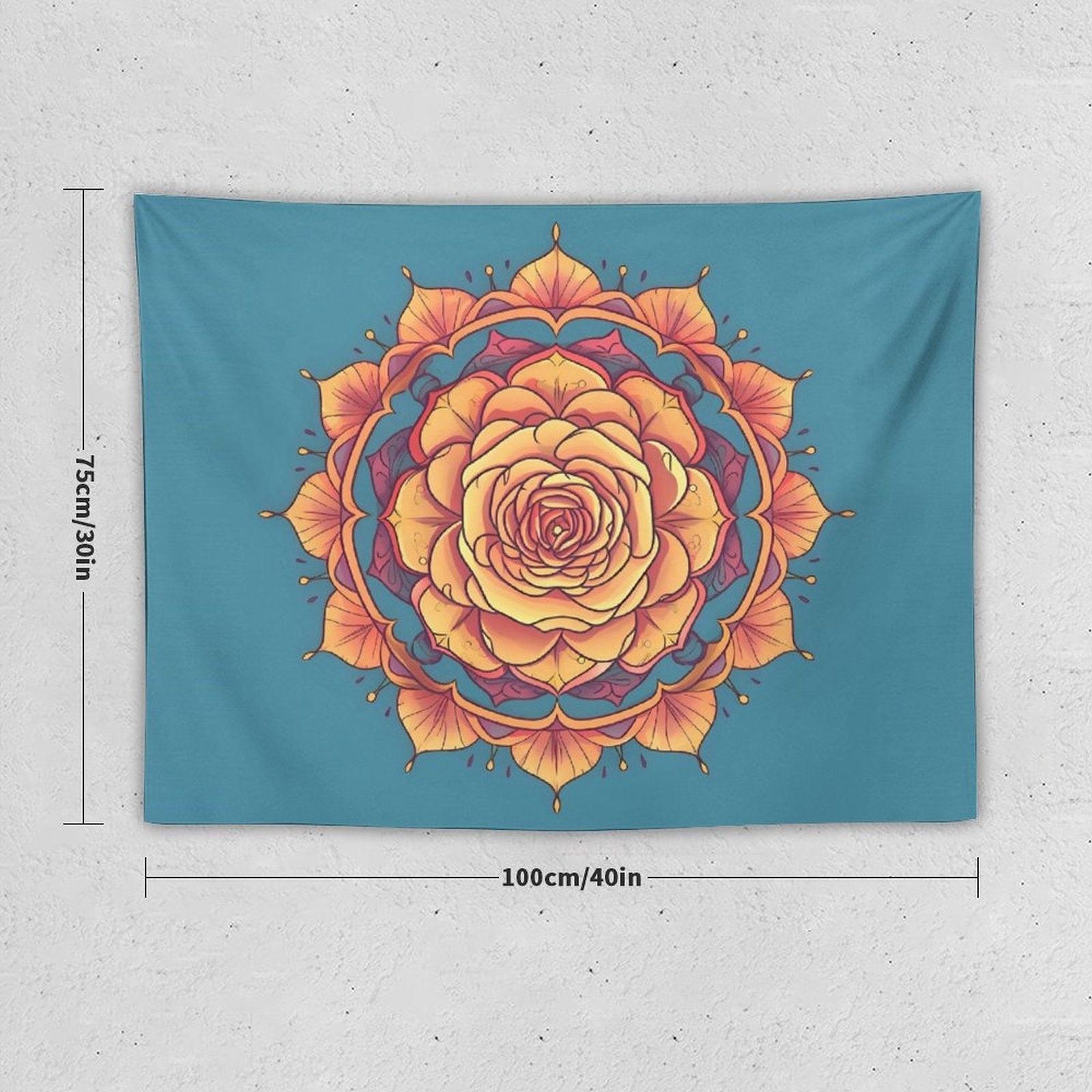 Tapiz de pared de rosas