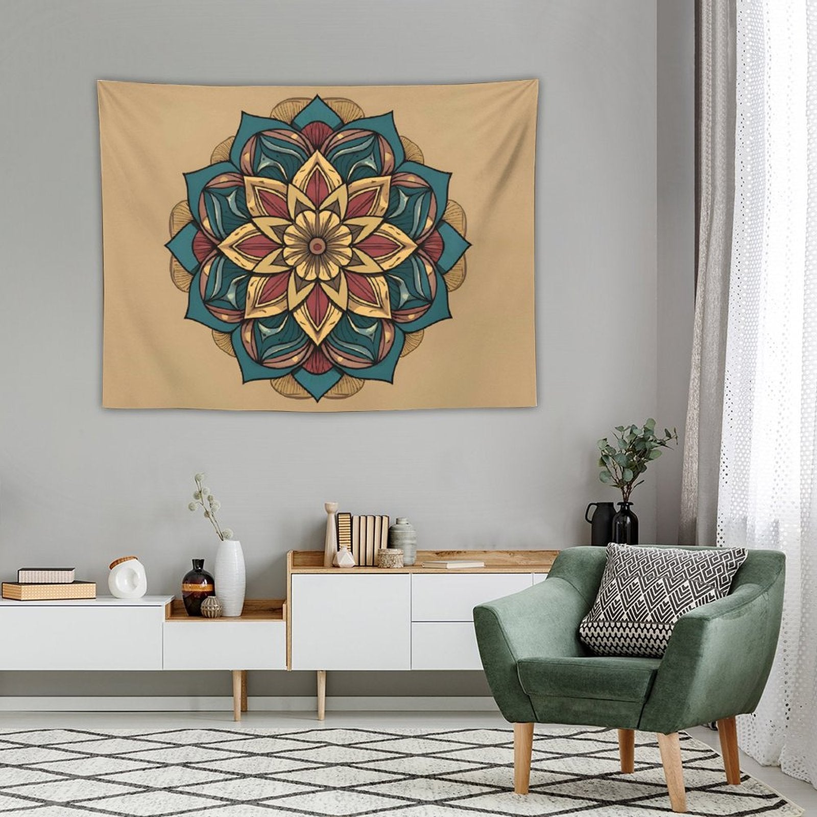 Tapiz de pared de loto
