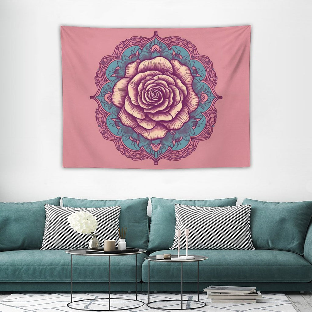 Tapiz de pared de rosas