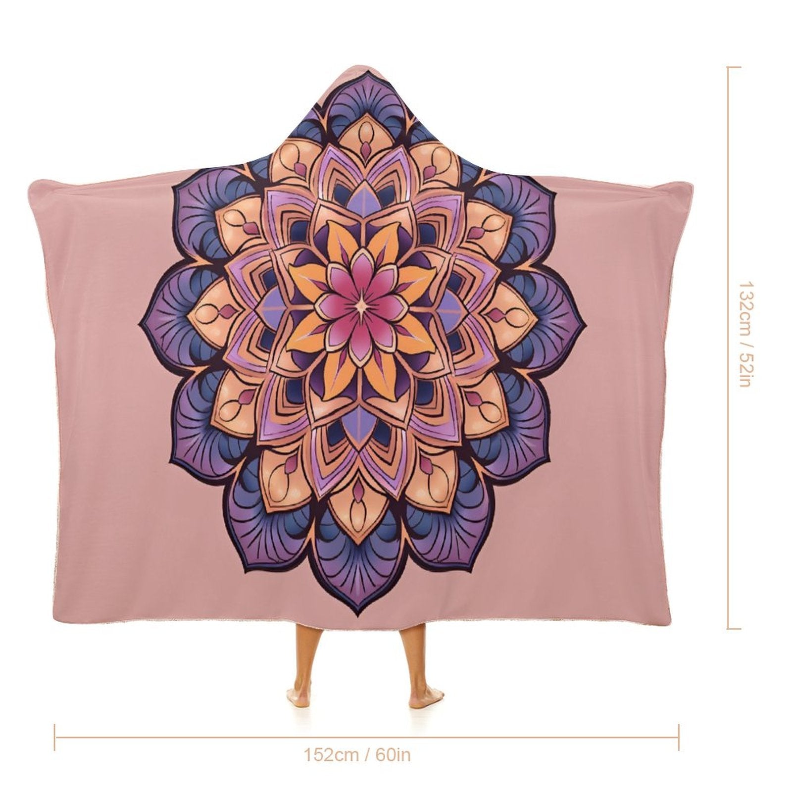 Lotus Hooded Blanket