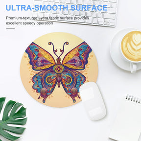 Butterfly Round Mouse Pad