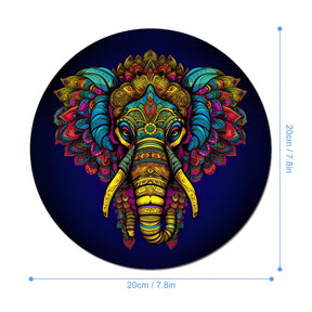 Elephant Round Mouse Pad