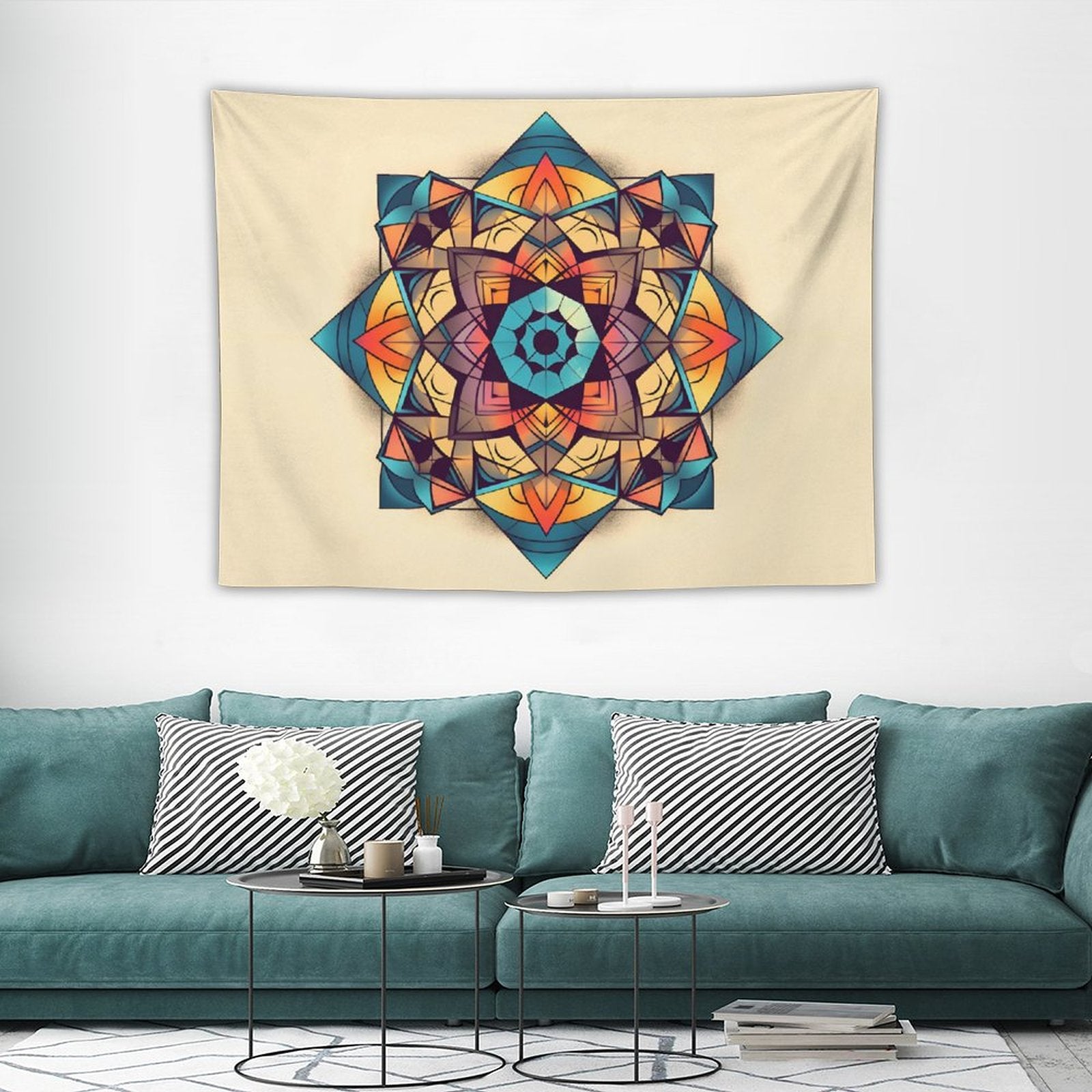Tapiz geométrico de pared