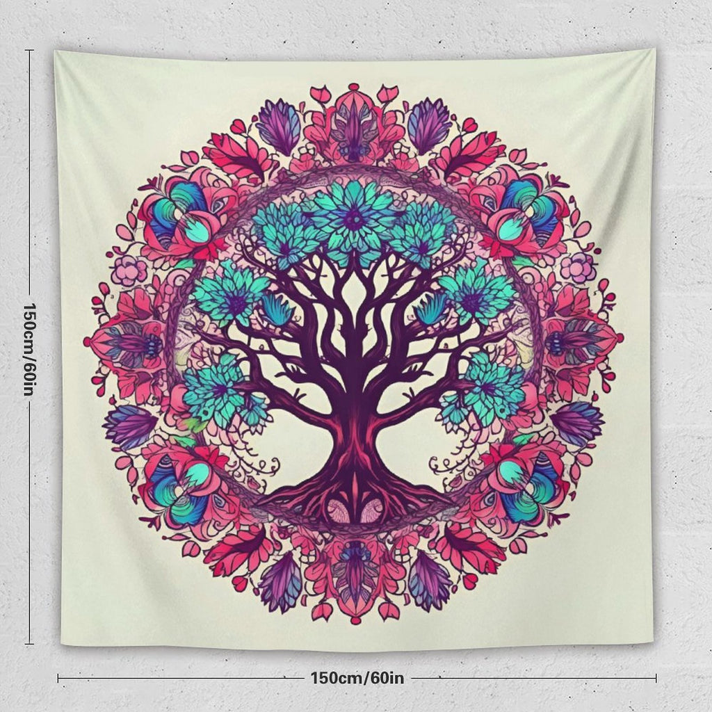 Tapiz de pared de árbol