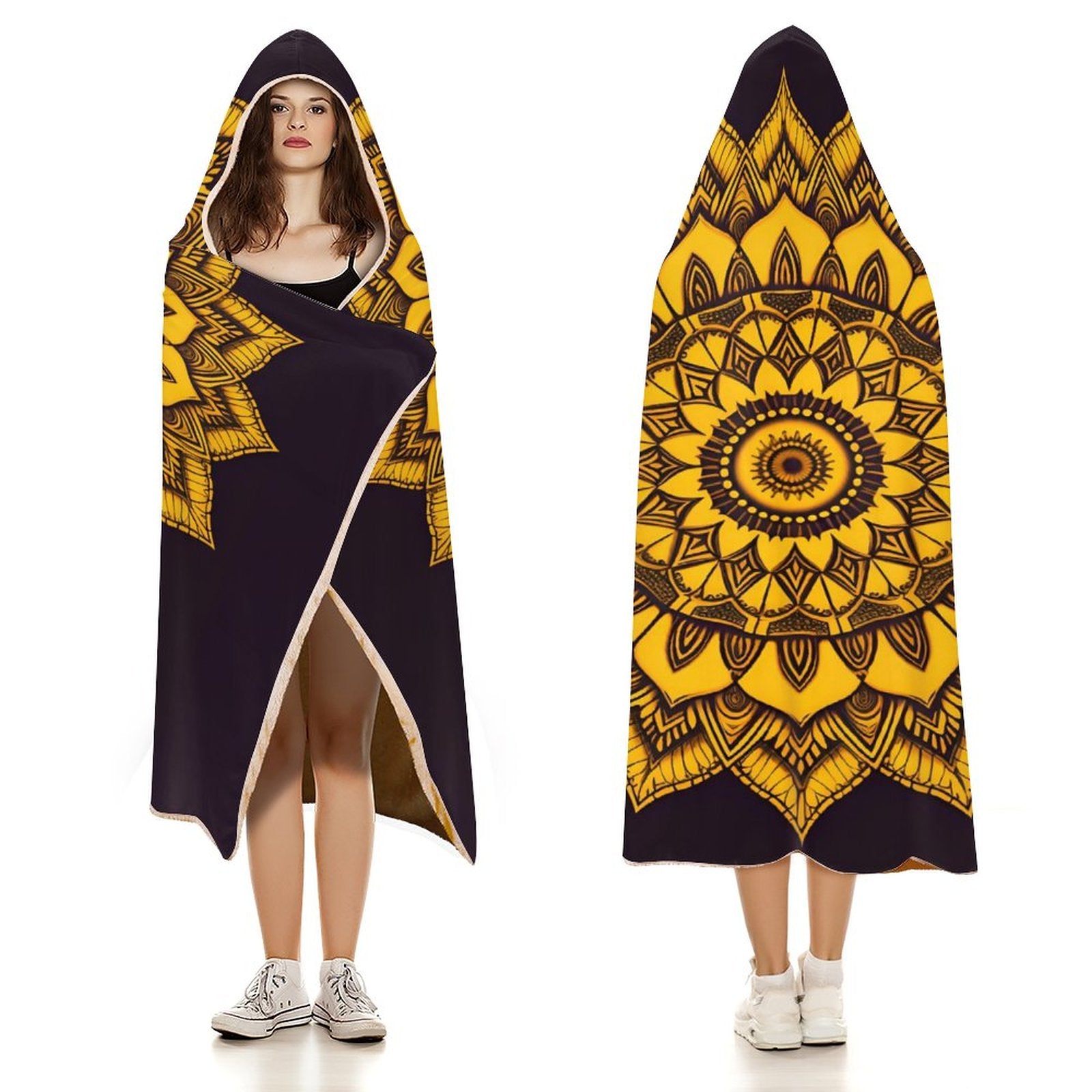 Sunflower Hooded Blanket