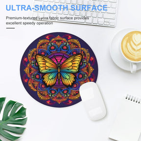 Butterfly Round Mouse Pad