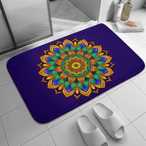 Sunflower Coral Velvet Rug