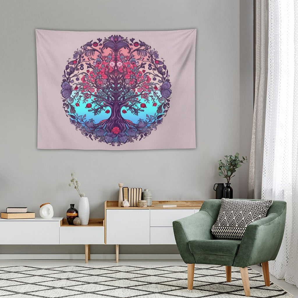 Tapiz de pared de árbol