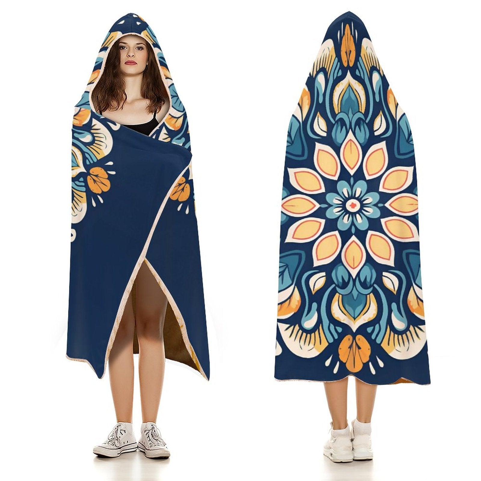 Flower Hooded Blanket