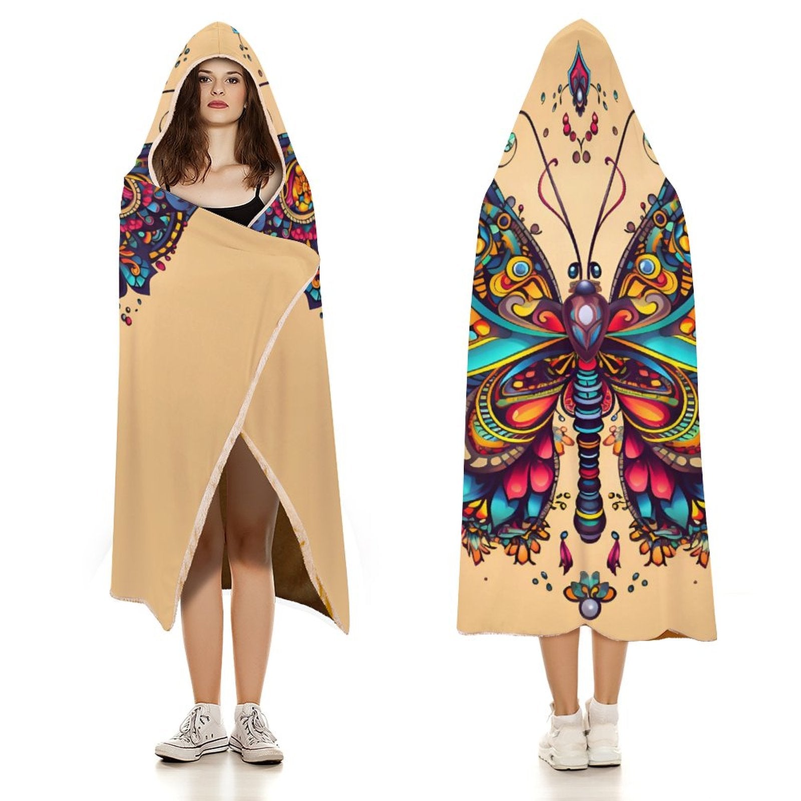 Butterfly Hooded Blanket