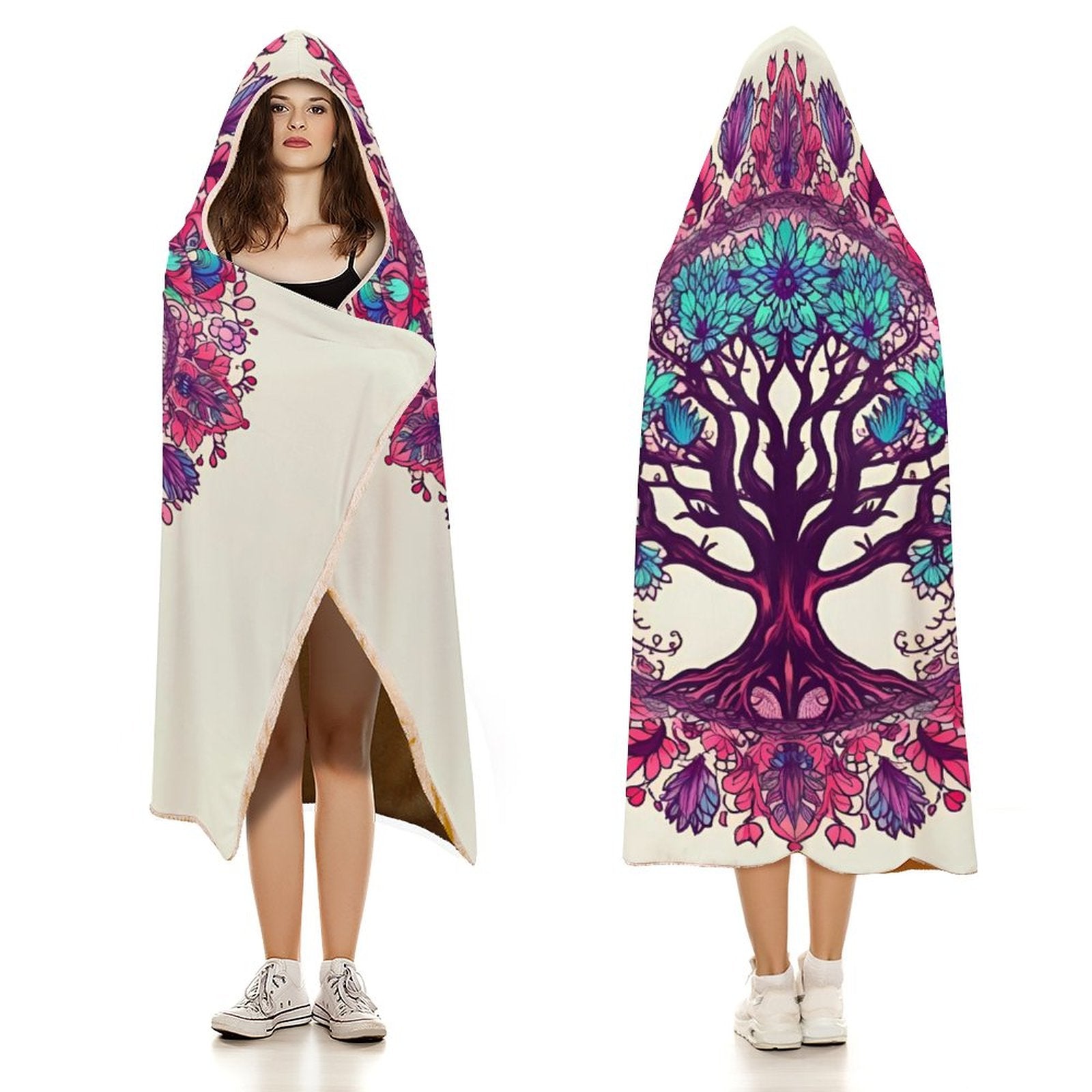 Tree Hooded Blanket