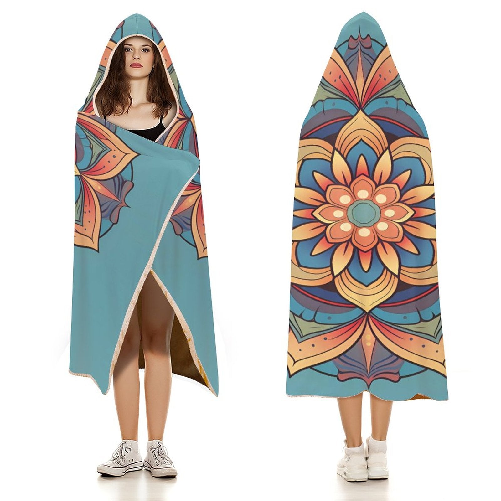 Manta con capucha Lotus