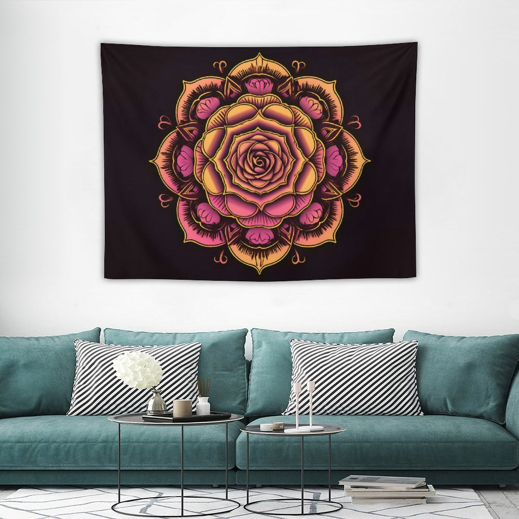 Tapiz de pared de rosas