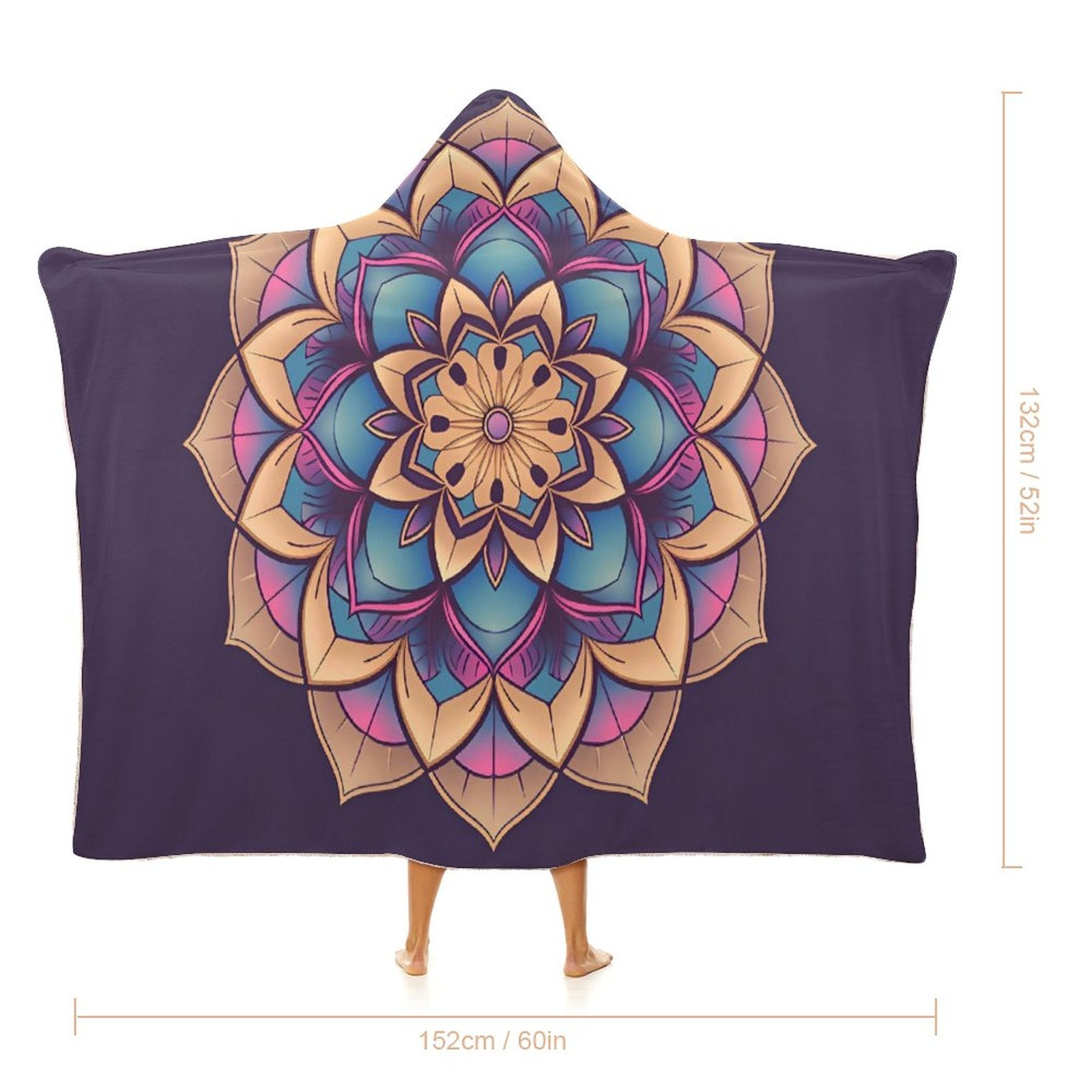 Lotus Hooded Blanket