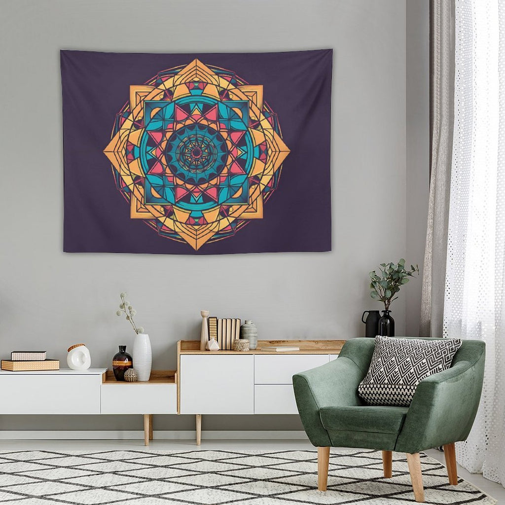 Tapiz geométrico de pared