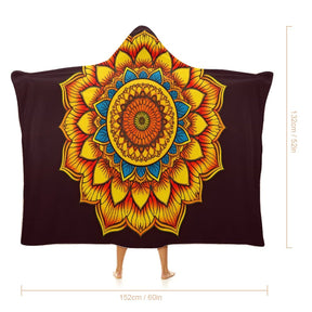 Sunflower Hooded Blanket