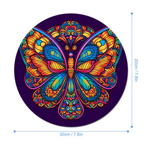 Butterfly Round Mouse Pad