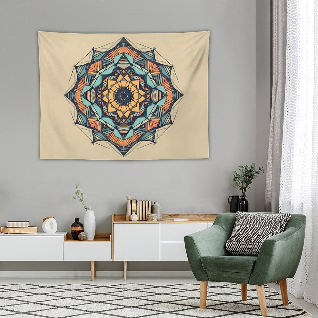 Tapiz geométrico de pared
