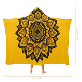 Sunflower Hooded Blanket