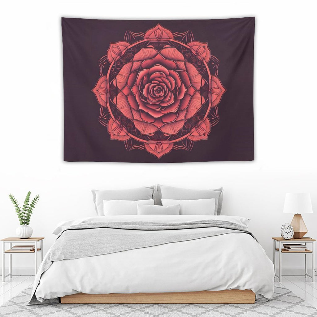 Tapiz de pared de rosas