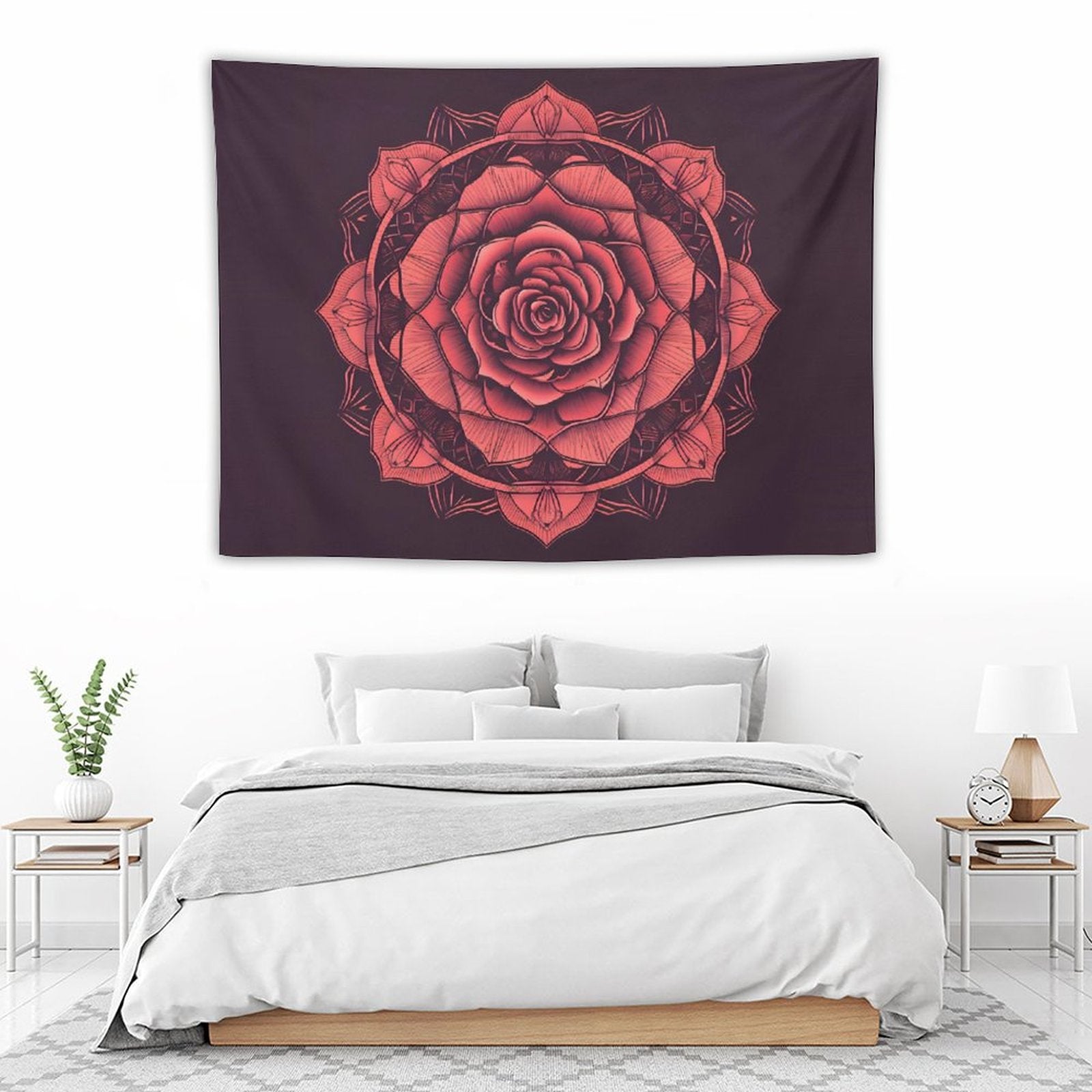 Tapiz de pared de rosas