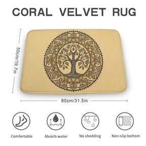 Tree Coral Velvet Rug