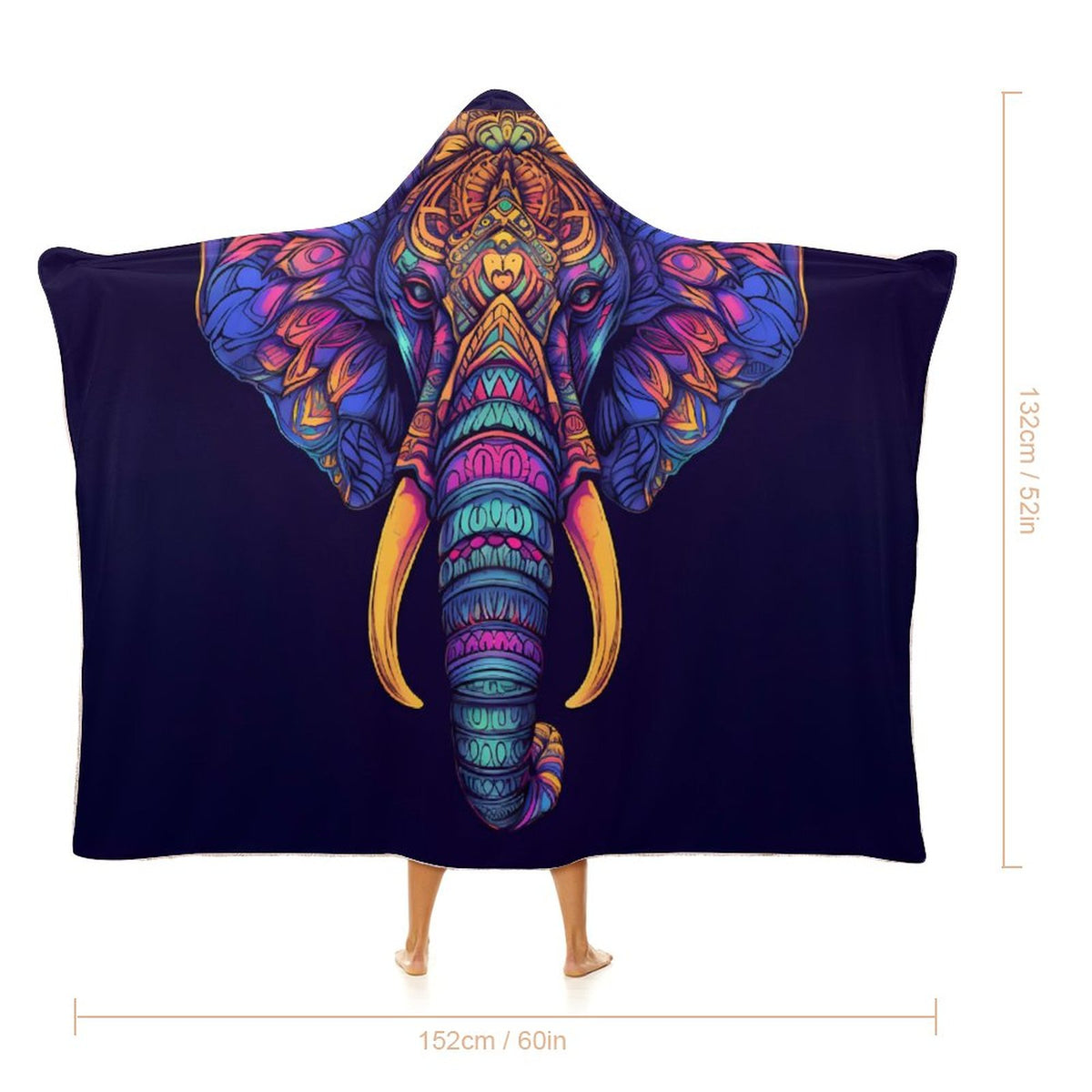 Elephant Hooded Blanket