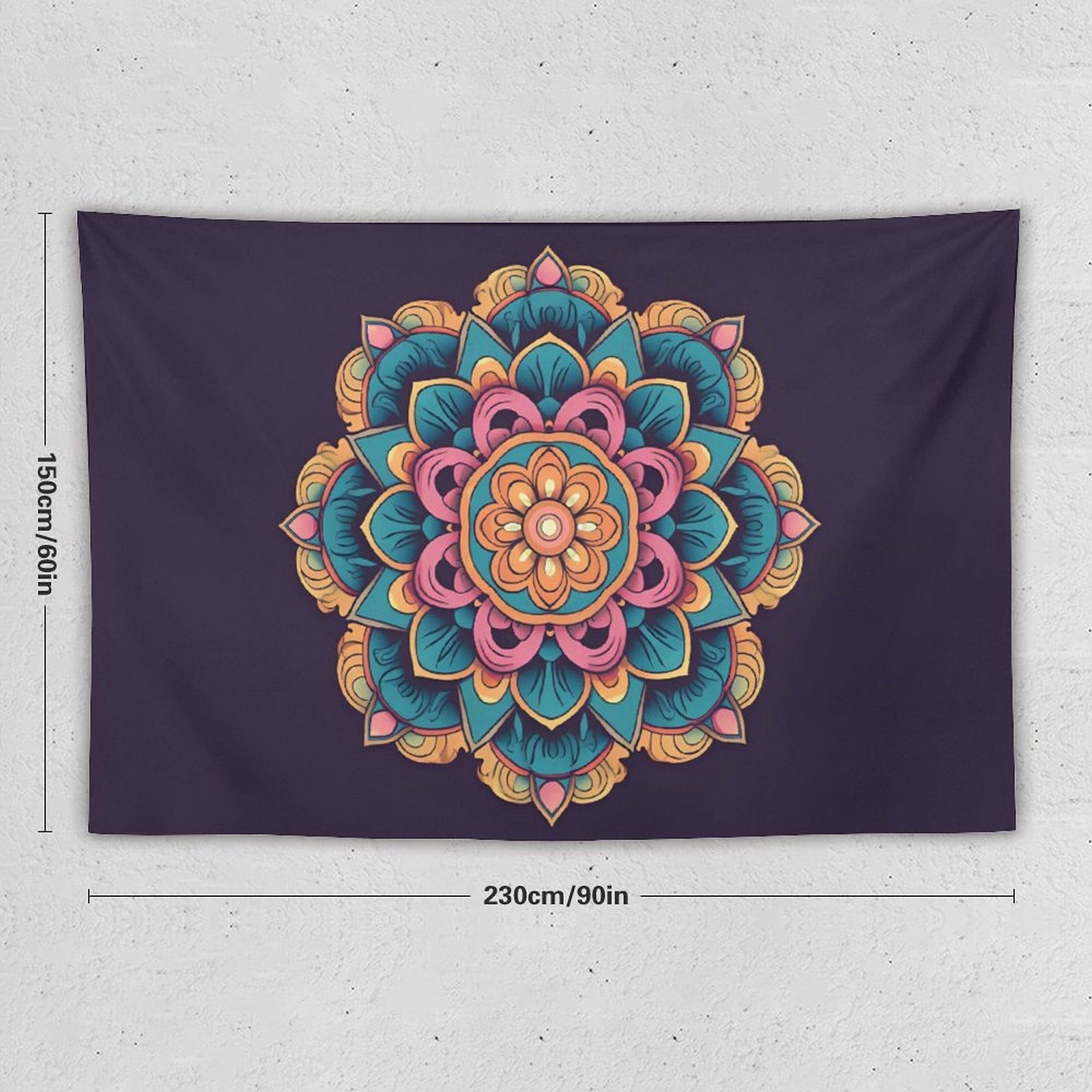 Tapiz de pared de flores