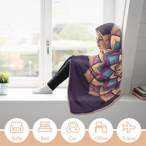 Lotus Hooded Blanket