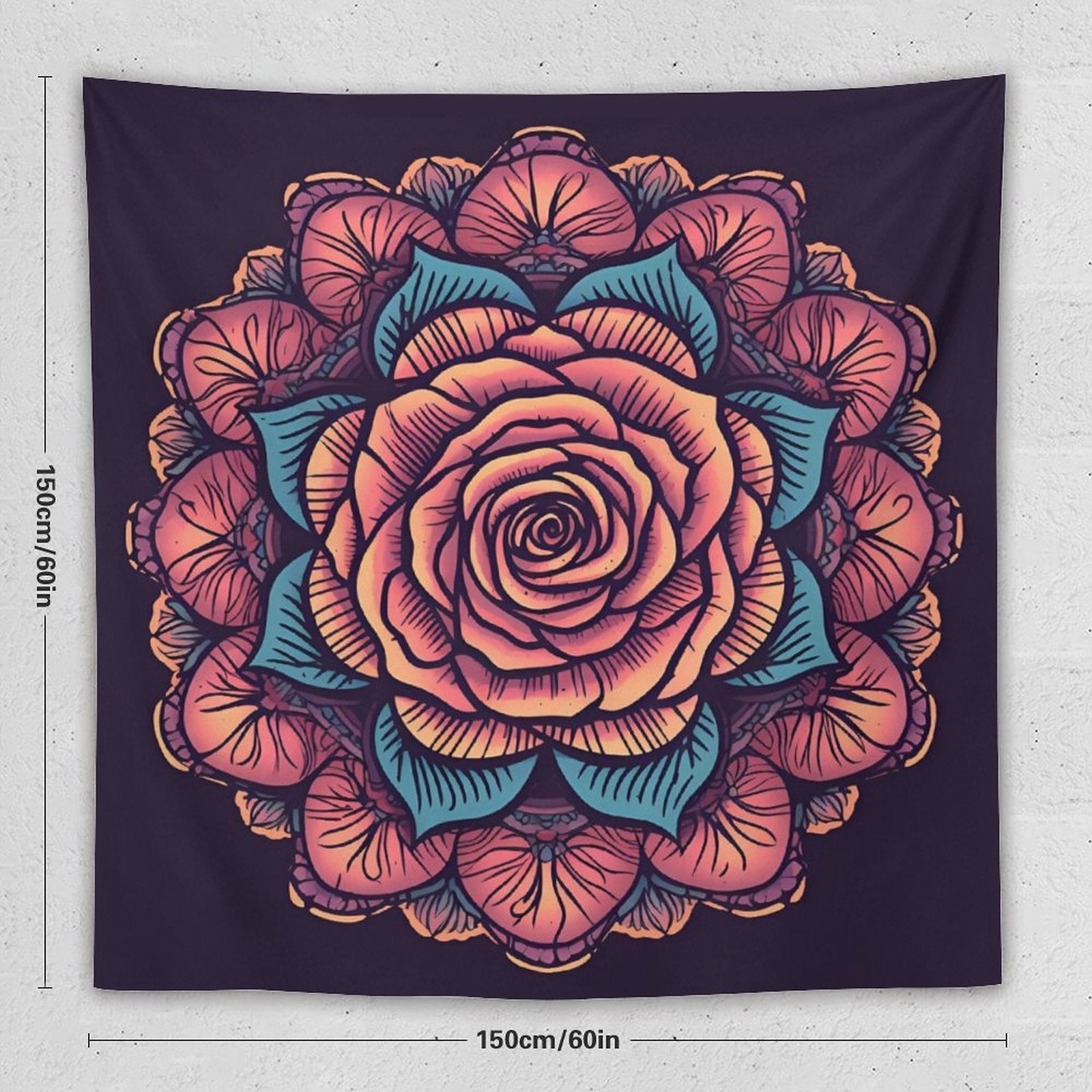 Rose Wall Tapestry