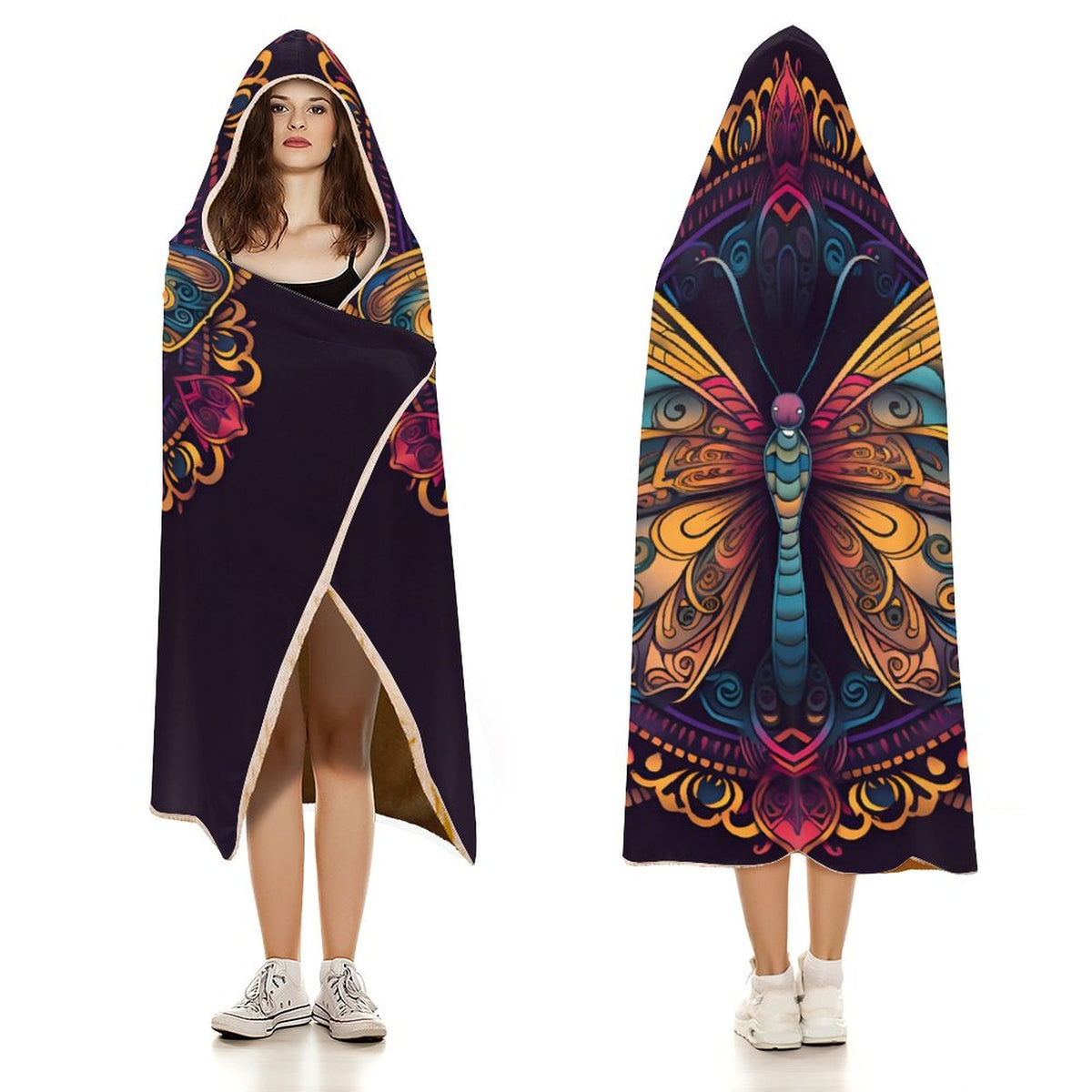 Butterfly Hooded Blanket