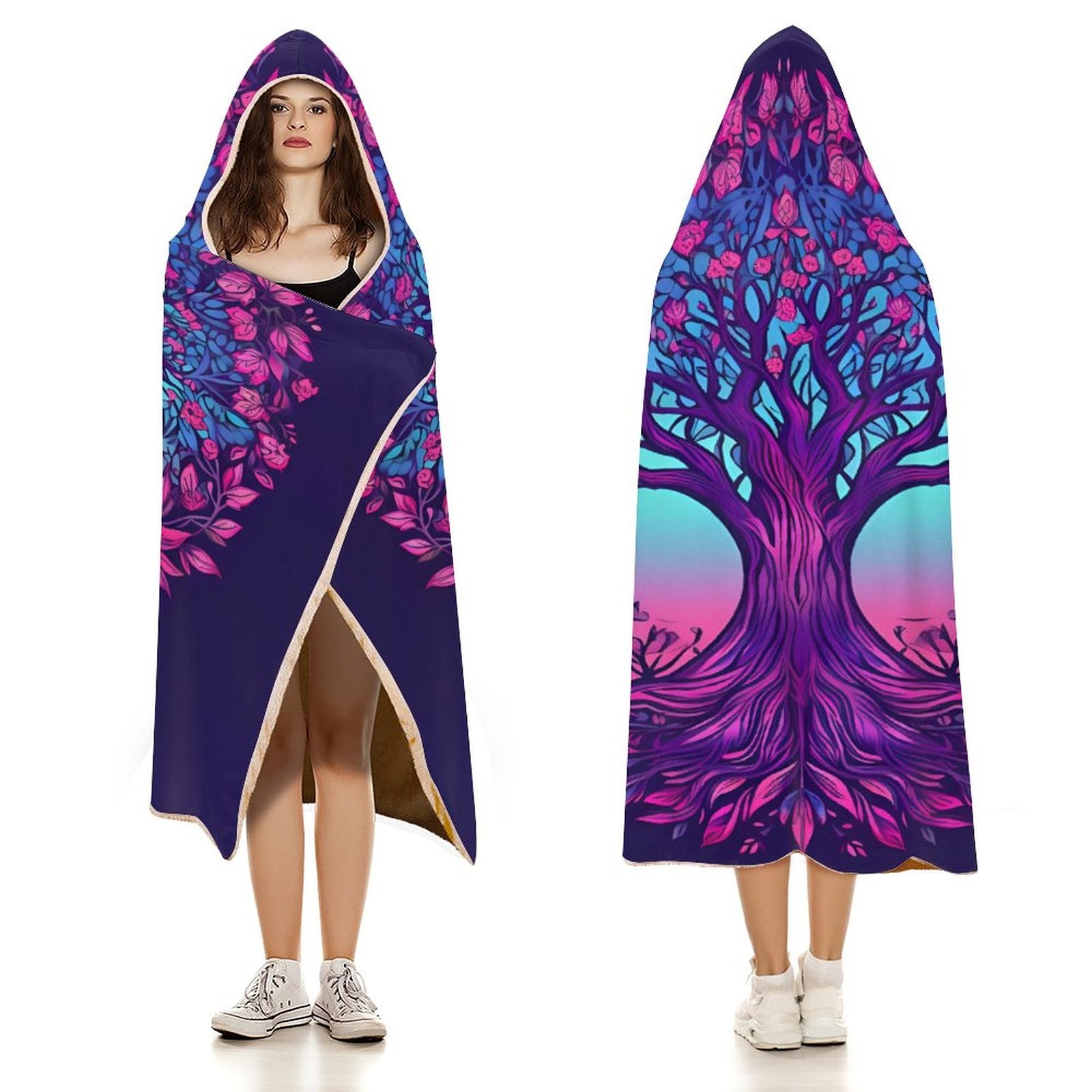 Tree Hooded Blanket